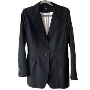 Sandro Black Single-Breasted Blazer